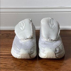 HOKA One White and Grey Women’s Running Shoes